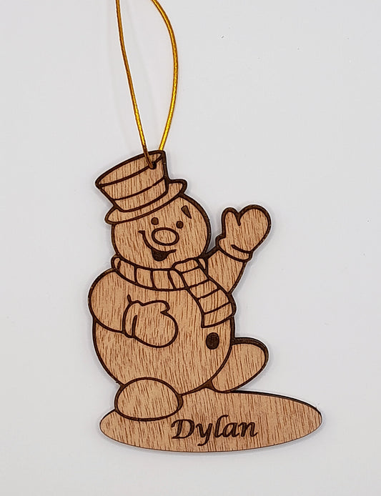Personalised Christmas decoration - Christmas Snowman