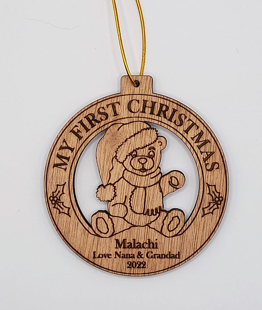 Personalised Christmas decoration - My First Christmas