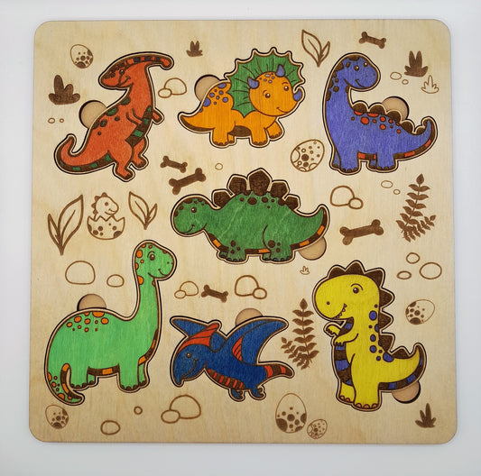 Wooden Dinosaur puzzle